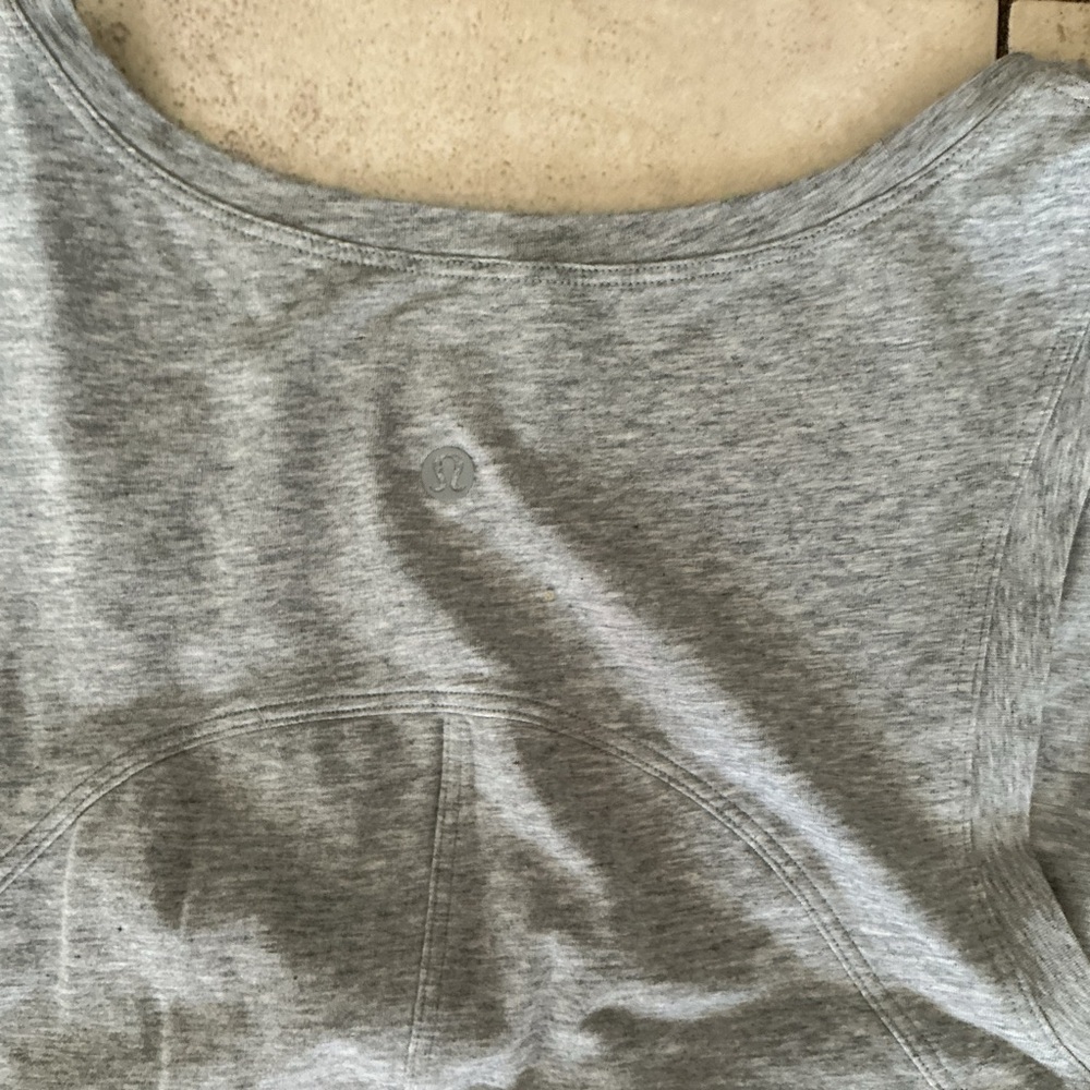 Lululemon LA Tight-To-Body Ruched‎ Dress in gray Pima cotton blend - Picture 5 of 5